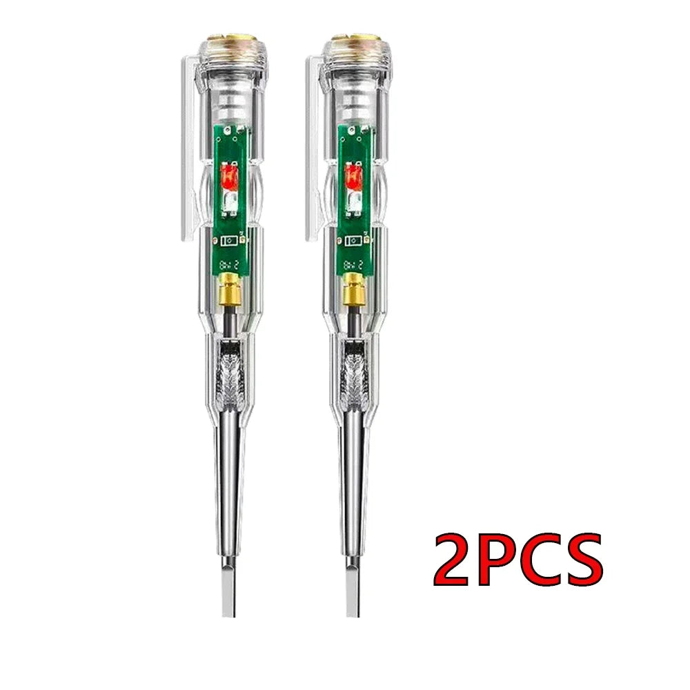 1/2/3pcs Intelligent Voltage Tester Pen With LDE Induction Power Detector Pen Electrical Screwdriver Indicator Circuit Tester