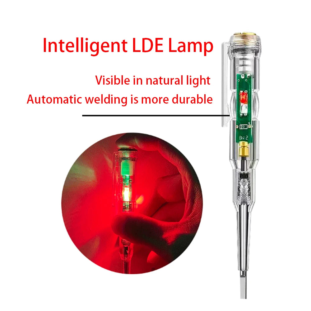 1/2/3pcs Intelligent Voltage Tester Pen With LDE Induction Power Detector Pen Electrical Screwdriver Indicator Circuit Tester